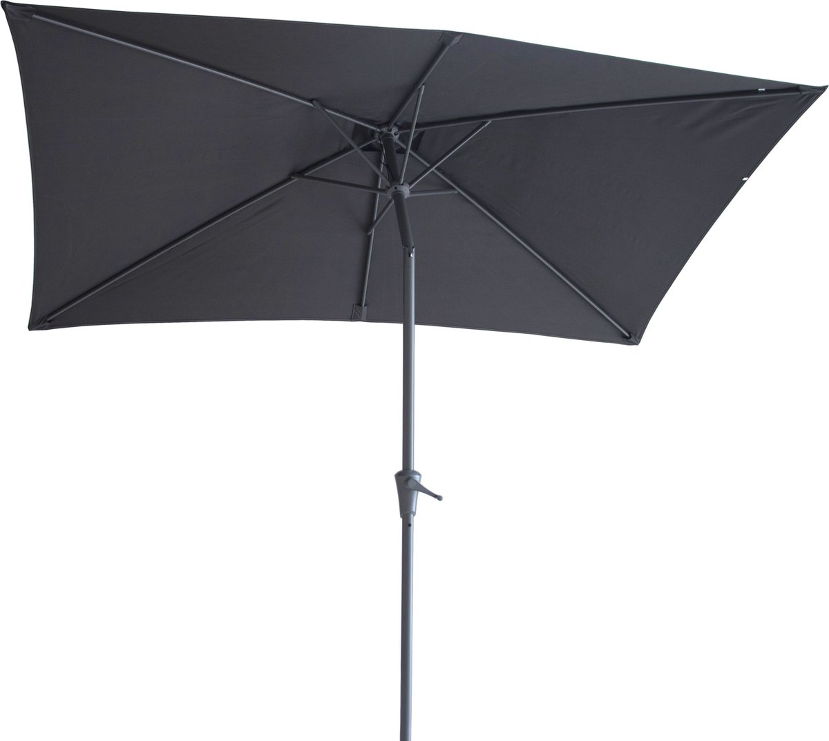 4gardenz parasol 150x250 cm in antraciet op witte achtergrond