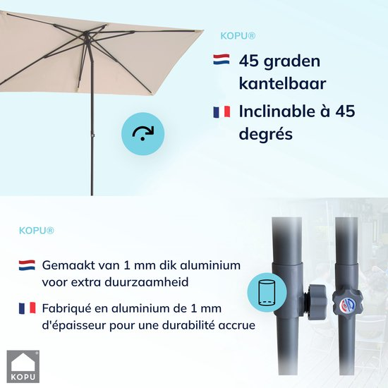 Kantelbaar mechanisme en duurzaam aluminium, tweetalig uitgelegd