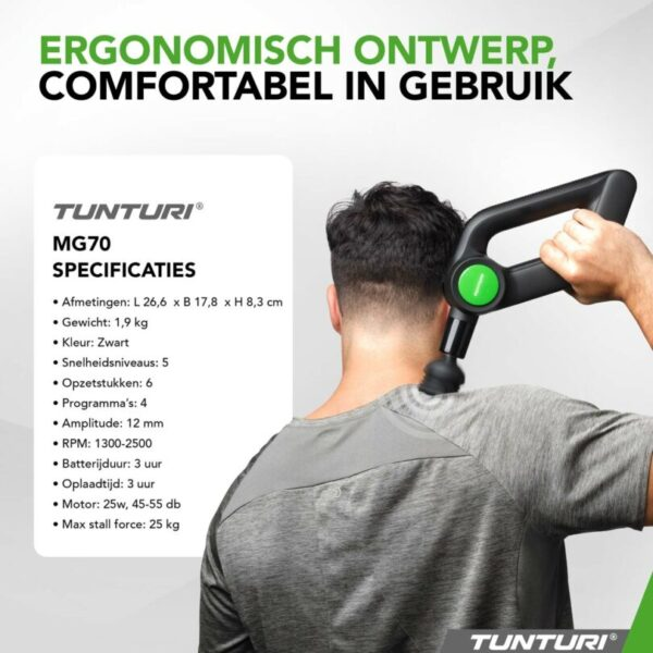 Ergonomisch ontwerp met volledige MG70 specificaties